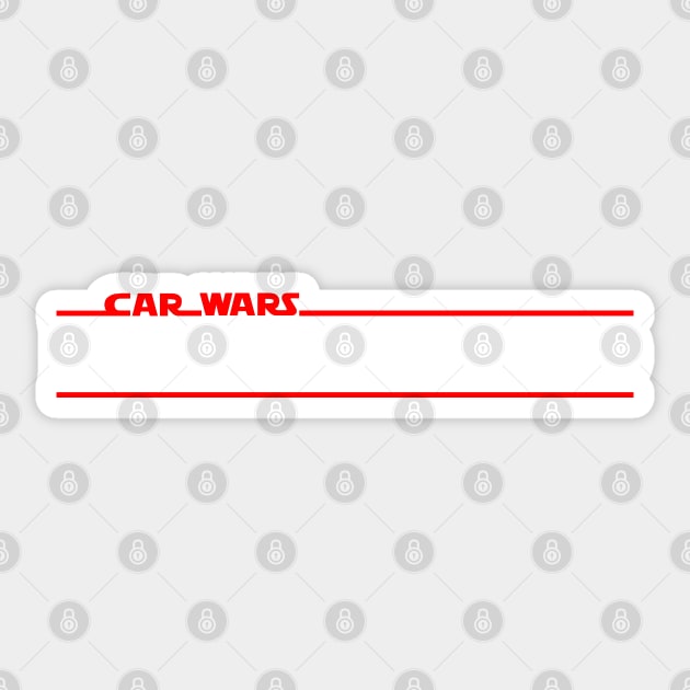 Car Wars VI Sticker by Frazza001